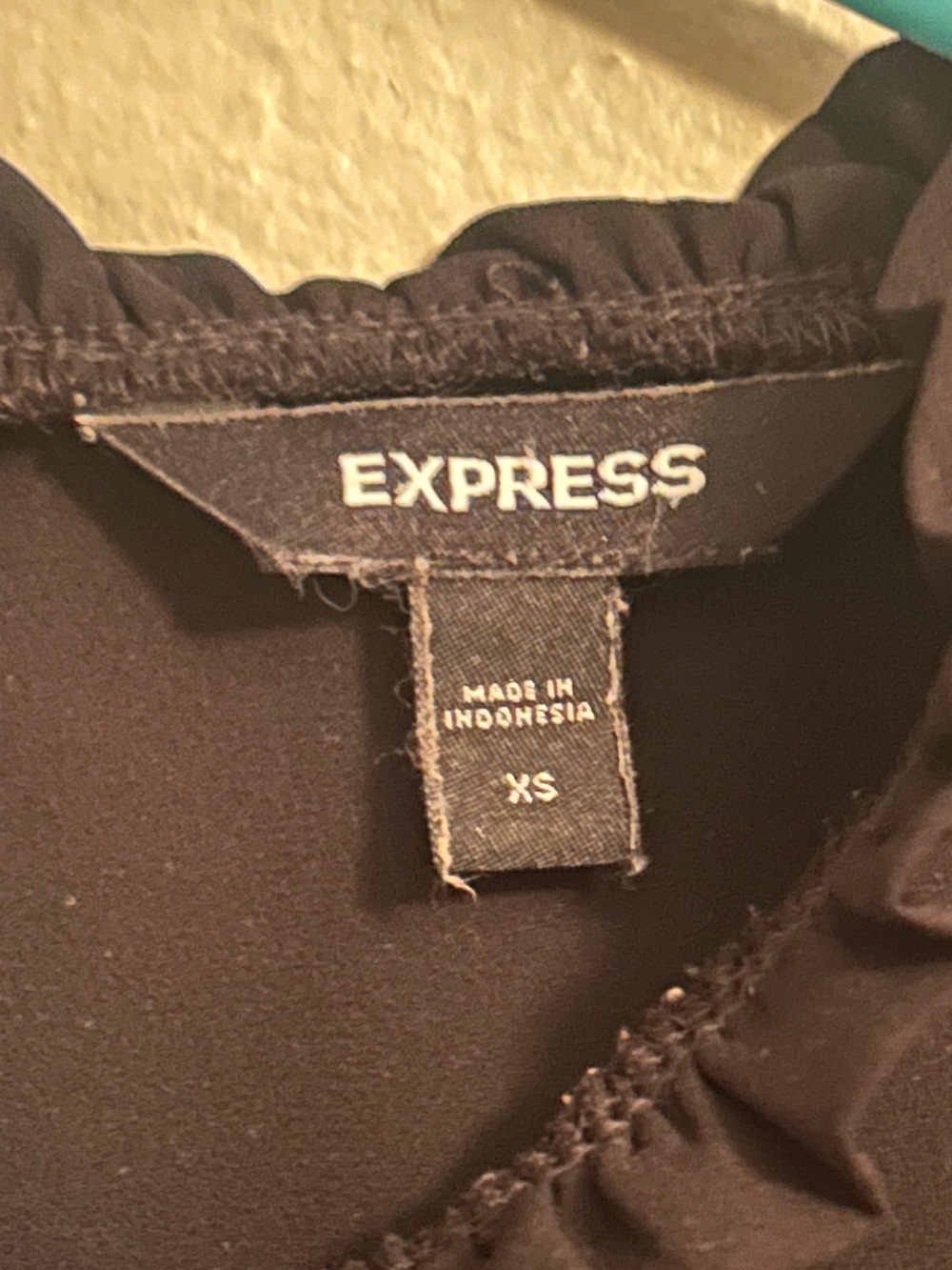 Express Sleeveless Ruffle Blouse - Picture 3 of 4